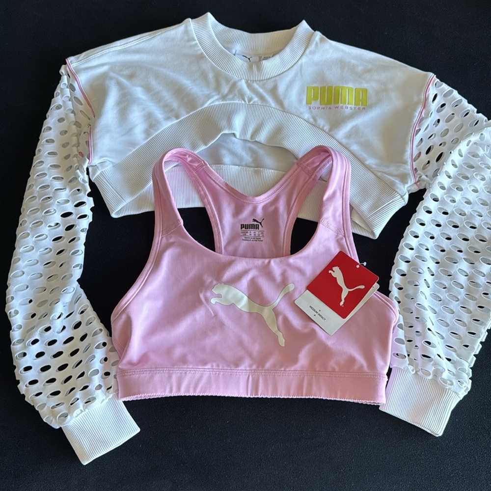 Set of 2 : top crew + bra Puma & Sophia Webster - Picture 2 of 8